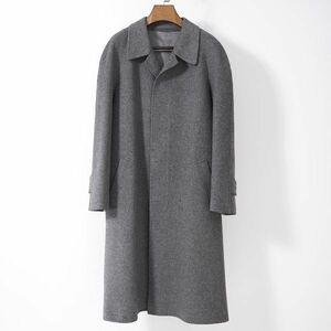 【美品】ヒッキーフリーマン HICKEY FREEMAN 4-SE030 ピュアカシミヤ ダブルフェイス コート グレー 170-180 XL 2XL メンズ