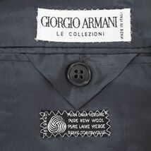 ジョルジオアルマーニ GIORGIO ARMANI 4-SE013 イタリア製 ヴァージンウール テーラード ジャケット グレー 46 メンズ_画像7