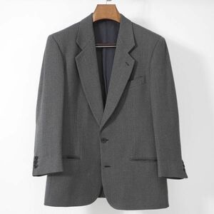 joru geo Armani GIORGIO ARMANI 4-SE013 Italy made va- Gin wool tailored jacket gray 46 men's 