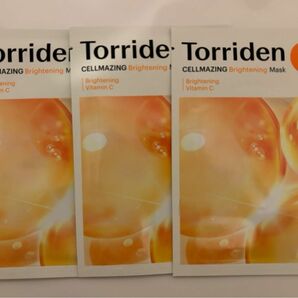 【新作】Torriden トリデン ビタC ブライトニング マスク3枚　シートマスク