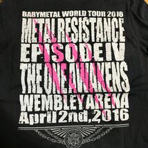 [即決古着]BABYMETAL/ベビーメタル/ベビメタ/BABYMETAL WORLD TOUR 2016/REVELATION WEMBLEY Tシャツ/バンドT/ブラック/GILDAN製/Mサイズ_画像4