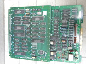 中古　＊ アーケード　irem　 R・TYPE　　MOTHER　PCB　：　390414 (19)　ジャンク扱い