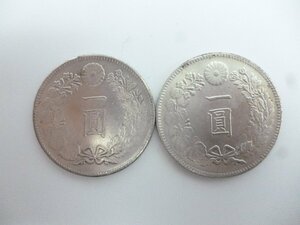 古銭　明治27年　１円銀貨　一圓銀貨　2枚まとめて