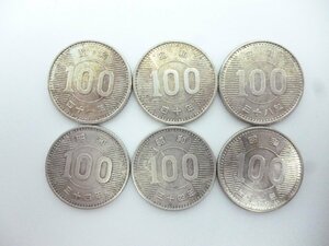 古銭　昭和　新１００円銀貨　稲　６枚まとめて