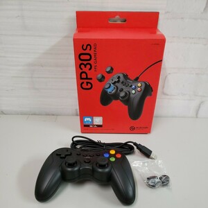 605y0814* Elecom game pad wire Xinput PS series placement FPS specification mechanical trigger stick cusomize correspondence black JC-GP30SBK