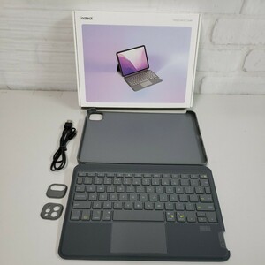 605y1001★Inateck Bluetooth キーボードケース iPad Air 5/4 10.9インチ、iPad Pro 11インチ 4/3/2/1対応 KB04111 (グレー)