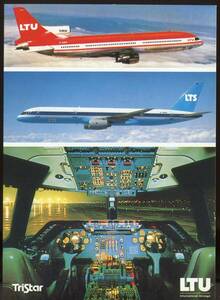  aviation picture postcard / classified by company /LTU aviation /. company manufactured / unused /04