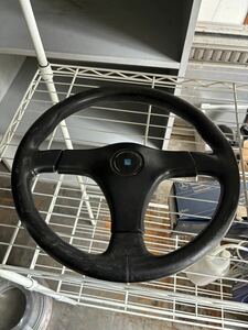 ステアリング ハンドル NARDI ナルディ 旧車 当時物 レザー 