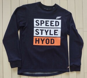 HYOD スウェット防風トレーナー Lサイズ WIND BLOCK HEAT SWEAT SHIRTS　ブラック