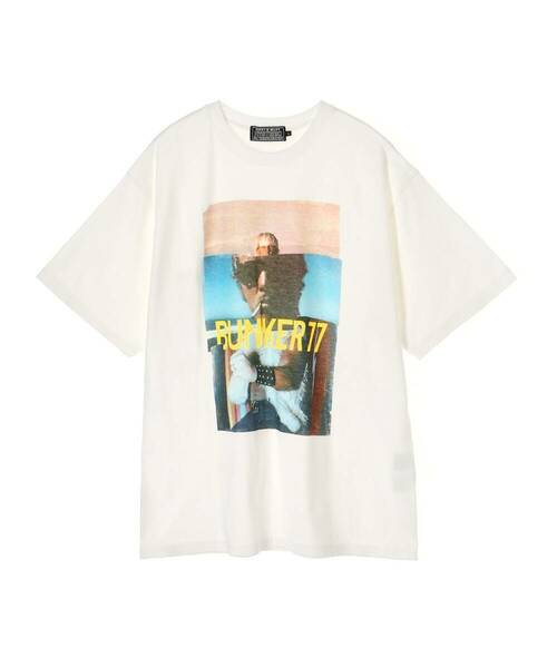 新品 希少！大人気！HYS×BUNKER77半袖Ｔシャツ【BUNKER’77ROUND2】ダーティホワイト L