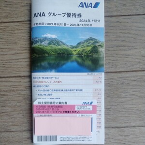 ★送料無料★ANA 全日空 株主優待券 1枚　有効搭乗期間 2024年6月1日〜2025年5月31日まで