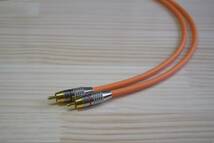 □□ Canare L-4E6S(OR) ＋RCA Gp_plug（NB01）/0.45m×2本_画像3