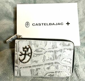 財布 メンズ 二つ折り L字ファスナー おしゃれ 本革 CASTELBAJAC カステルバジャック ジプス ホワイト