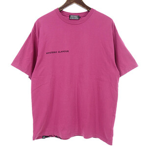 HYSTERIC GLAMOUR MOTEL SCRATCH グラフィック プリント 半袖 Tシャツ パープル メンズL