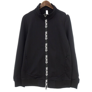 WJK GOLF back fleece blouson ゴルフ ブルゾン ジャケット ブラック メンズM