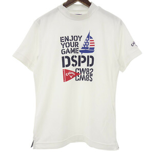 【PRICE DOWN】Callaway GOLF ゴルフ DSPD モックネック 半袖 Tシャツ ホワイト メンズM