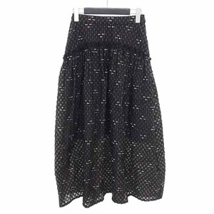 COEL Original Jacquard オリジナル ジャガード スカート チャコール レディース36