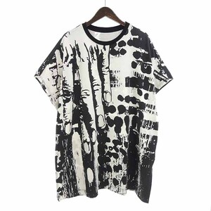 【PRICE DOWN】B YOHJI YAMAMOTO NN-T61-076 B/Bigハンド PT ペイント 半袖 Tシャツ ホワイト×ブラック メンズ2