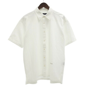 1 PIU 1 UGUALE 3 MRS159 PCT029 S/S BIG SHIRTS 半袖 ビッグ シャツ ホワイト メンズ3