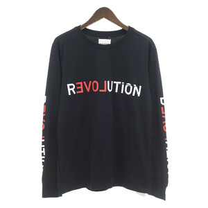 【特別価格】TAKAHIRO MIYASHITA THE SOLOIST 17AW REVOLUTION L/S TEE 長袖 Tシャツ カットソー ブラック メンズ46