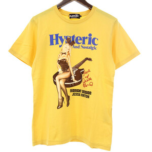 【PRICE DOWN】HYSTERIC GLAMOUR PLAYBOY JESSA AND NOSTALGIC Tシャツ イエロー メンズS