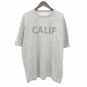 RONHERMAN California CALIF Print Tee プリント 半袖 Tシャツ グレー メンズXL
