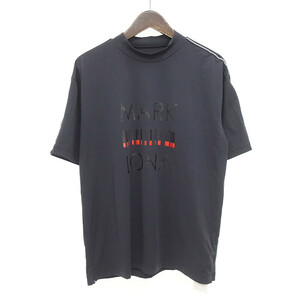 MARKLONA ゴルフ ストレッチ モックネック 半袖 カットソー Tシャツ ブラック系 メンズ50