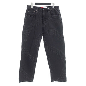 【PRICE DOWN】SUPREME 24SS Logo Loose Fit Jean エス ロゴ デニム パンツ ブラック メンズ30