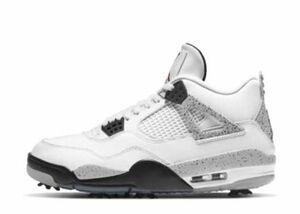 NIKE GOLF AIR JORDAN 4 &quot;WHITE CEMENT&quot; 27.5cm CU9981-100