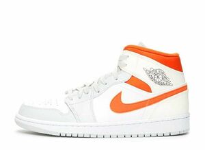 NIKE AIR JORDAN 1 MID &quot;WHITE/STARFISH-PURE PLATINUM-SAIL&quot; 27cm CW7591-100