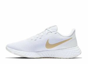 Nike Revolution 5 "White/Platinum Tint/Metallic Gold Star" 25.5cm BQ3207-108