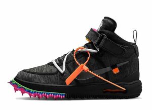 Off-White Nike Air Force 1 Mid &quot;Black&quot; 27.5cm DO6290-001