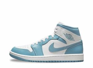 Nike WMNS Air Jordan 1 Mid &quot;University Blue&quot; 22.5cm BQ6472-141