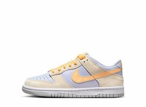 Nike GS Dunk Low &quot;Pale Ivory/Football Grey/White/Melon Tint&quot; 24.5cm FB9109-100