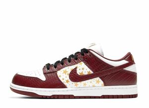 Supreme Nike SB Dunk Low OG QS Gold Stars &quot;White/Barkroot Brown&quot; 26cm DH3228-103