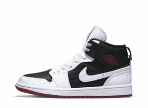 Nike WMNS Air Jordan 1 Mid SE Utility &quot;Canvas White Black Gym Red&quot; 28.5cm DD9338-016