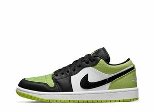 Nike WMNS Air Jordan 1 Low &quot;Vivid Green Snakeskin&quot; 24.5cm DX4446-301