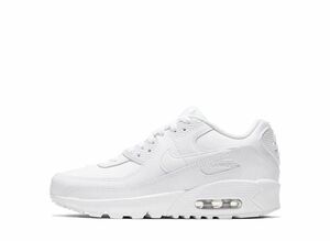 Nike GS Air Max 90 LTR "Triple White" 23.5cm CD6864-100