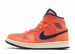 Nike WMNS Air Jordan 1 Mid &quot;Turf Orange Blue Void&quot; 28.5cm CD7240-804