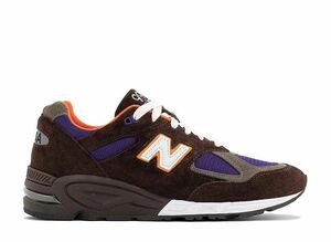 New Balance 990V2 &quot;Brown/Purple/Orange&quot; 28cm M990BR2