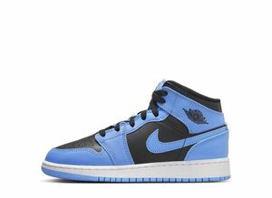 Nike GS Air Jordan 1 Mid &quot;University Blue&quot; 24.5cm DQ8423-401