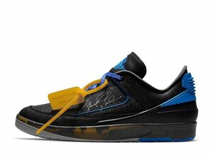 Off-White Nike Air Jordan 2 Low &quot;Black and Varsity Royal&quot; 30cm DJ4375-004