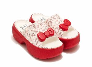 Hello Kitty Crocs Stomp Slide "Cream/Red" 24cm 209815-100