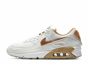 NIKE WMNS WORLD WIDE PACK AIR MAX 90 &quot;KATAKANA&quot; WHITE/METALIC GOLD 27cm DA1342-170