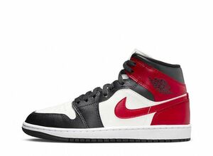 Nike WMNS Air Jordan 1 Mid &quot;Black Toe&quot; 27cm BQ6472-160