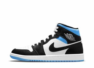 Nike WMNS Air Jordan 1 Mid &quot;Black/University Blue&quot; 27.5cm BQ6472-102
