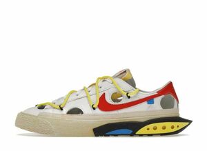 Off-White Nike Blazer Low &quot;White and University Red&quot; 23.5cm DH7863-100
