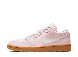 NIKE WMNS AIR JORDAN 1 LOW &quot;ARCTIC PINK/GUM LIGHT BROWN&quot; 23.5cm DC0774-601