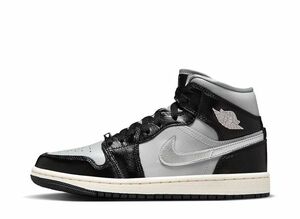 Nike WMNS Air Jordan 1 Mid SE &quot;Black Chrome&quot; 29cm FB9892-002