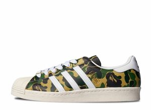 A BATHING APE × adidas Superstar 80's "Green Camo" 28.5cm GZ8981